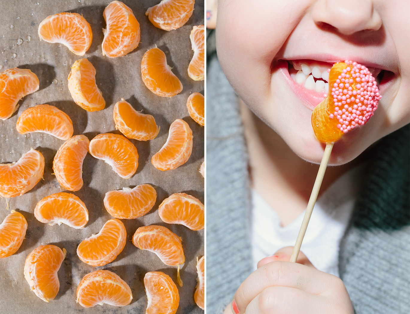 orange candy lollipop