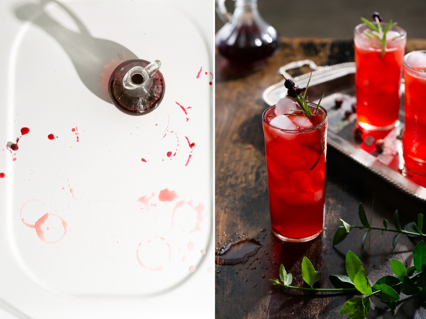 blackberry infused craft cocktails