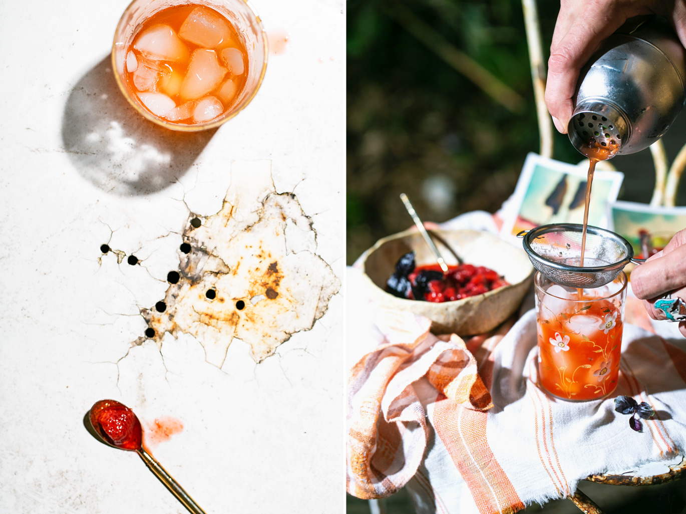 strawberry simple syrup cocktail