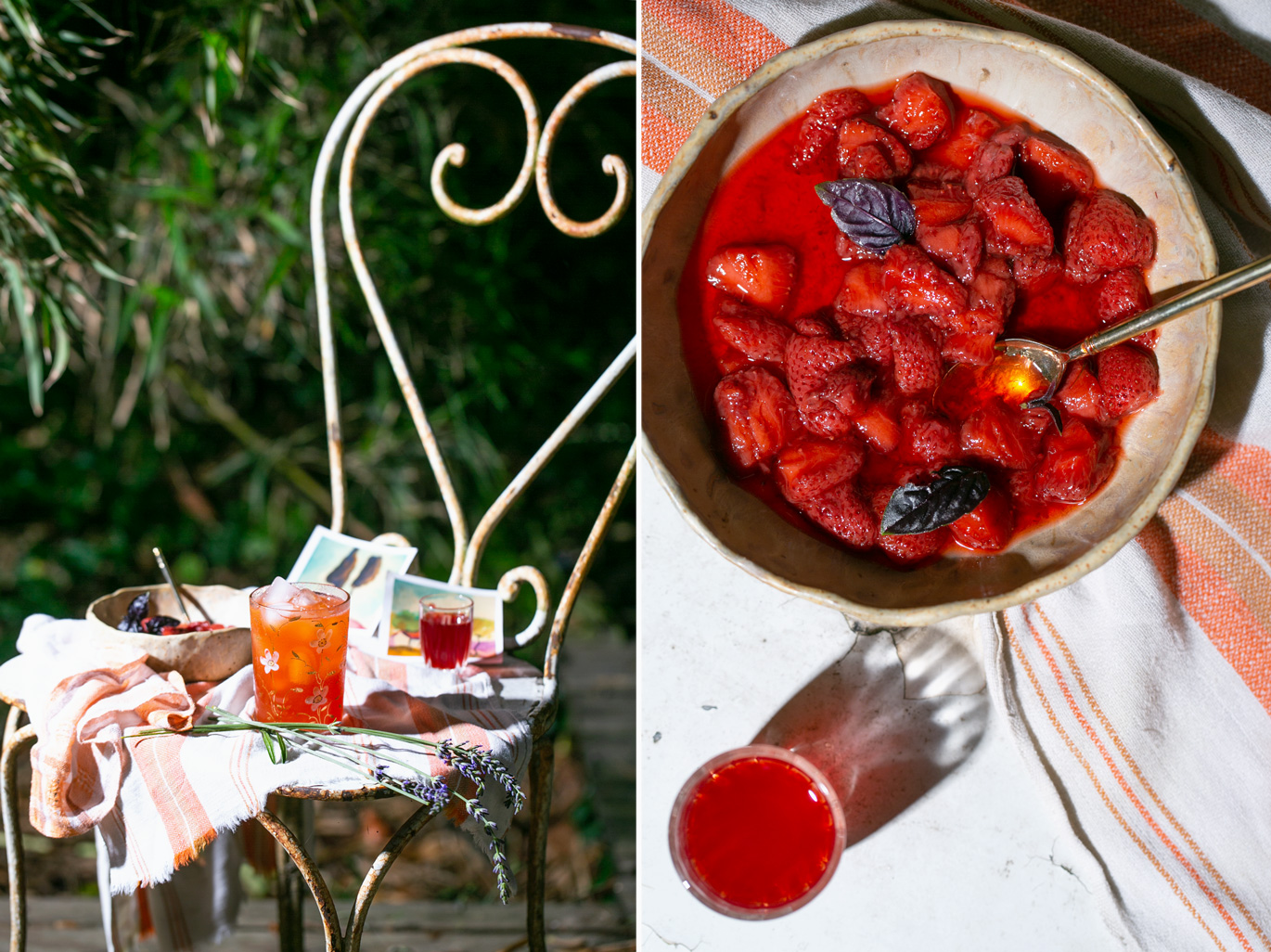 strawberry simple syrup cocktail