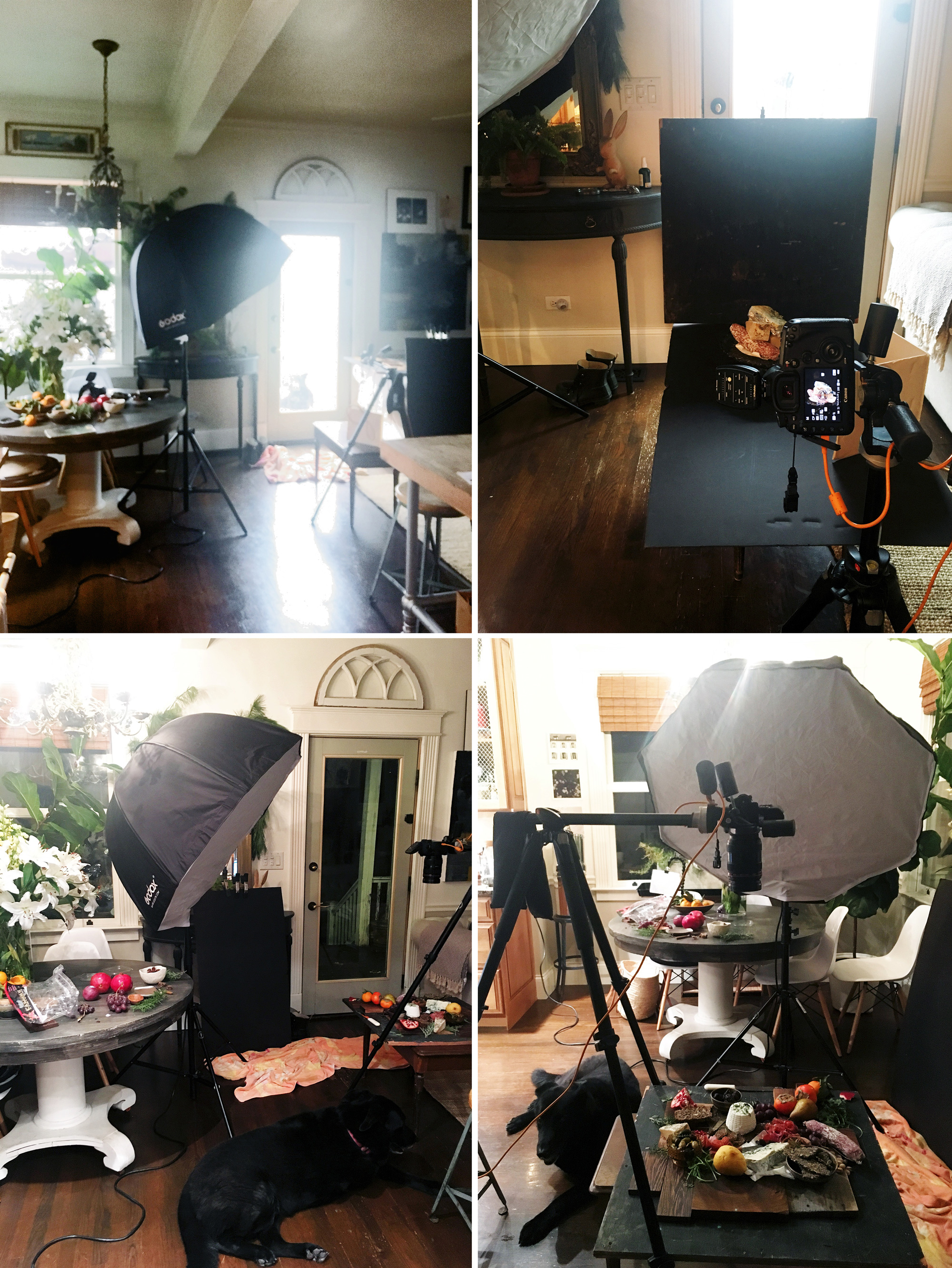 bts of cheeseboard set up at home